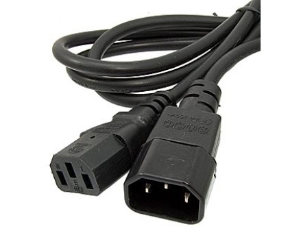SCZ, сетевой шнур  3х0.75 мм2 (AC, мама, прям - AC, папа, прям), 1.8м