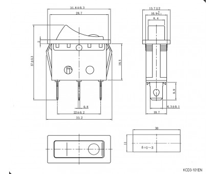 KCD3-101EN-B/3P on-off