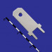 DJ614-6.3, клемма ножевая на плату (6.35x0.8mm)