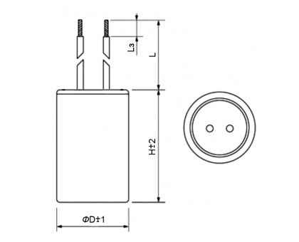 CBB60 15uF 630V WIRE (SAIFU)