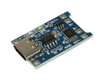 EM-828, зарядное устройство для литиевых АКБ с защитой, USB Type C (TP4056)