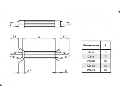CS-12, стойка для печатной платы, с защелками