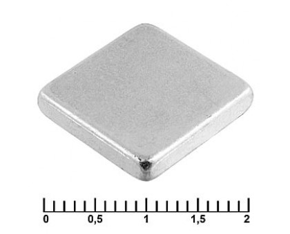 Магнит квадратный B15x15x3мм, N35